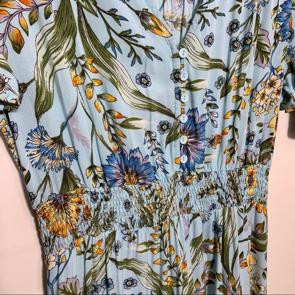 ABEL THE LABEL Floral Flutter Sleeve Maxi Dress - Picture 5 of 14